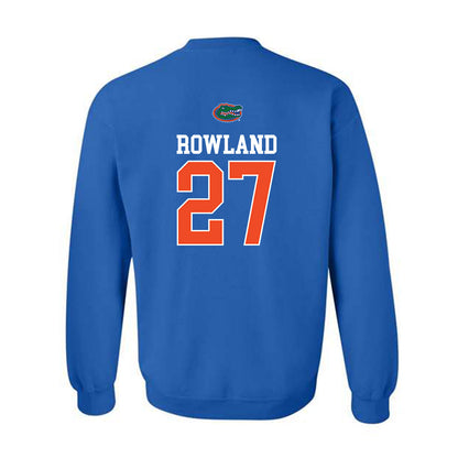 Florida - NCAA Baseball : Blaine Rowland - Generic Shersey Crewneck Sweatshirt