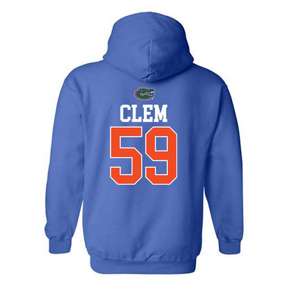 Florida - NCAA Football : Hayden Clem - Generic Shersey Hooded Sweatshirt-1