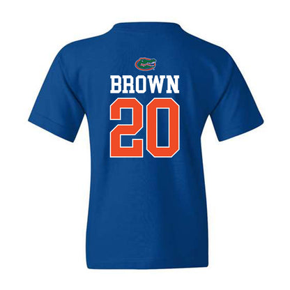 Florida - NCAA Men's Basketball : Isaiah Brown - Generic Shersey Youth T-Shirt