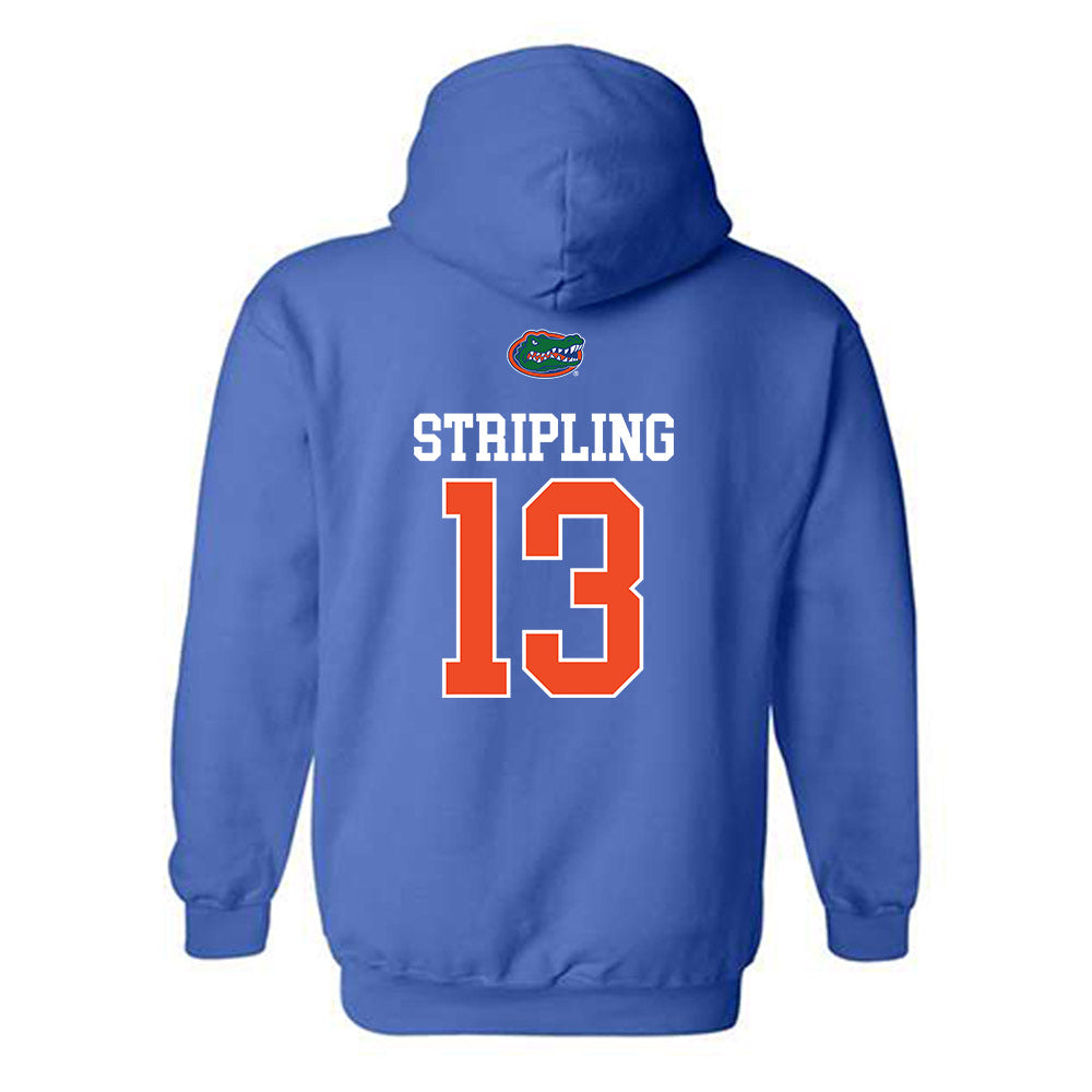 Florida - NCAA Baseball : Landon Stripling - Generic Shersey Hooded Sweatshirt-1