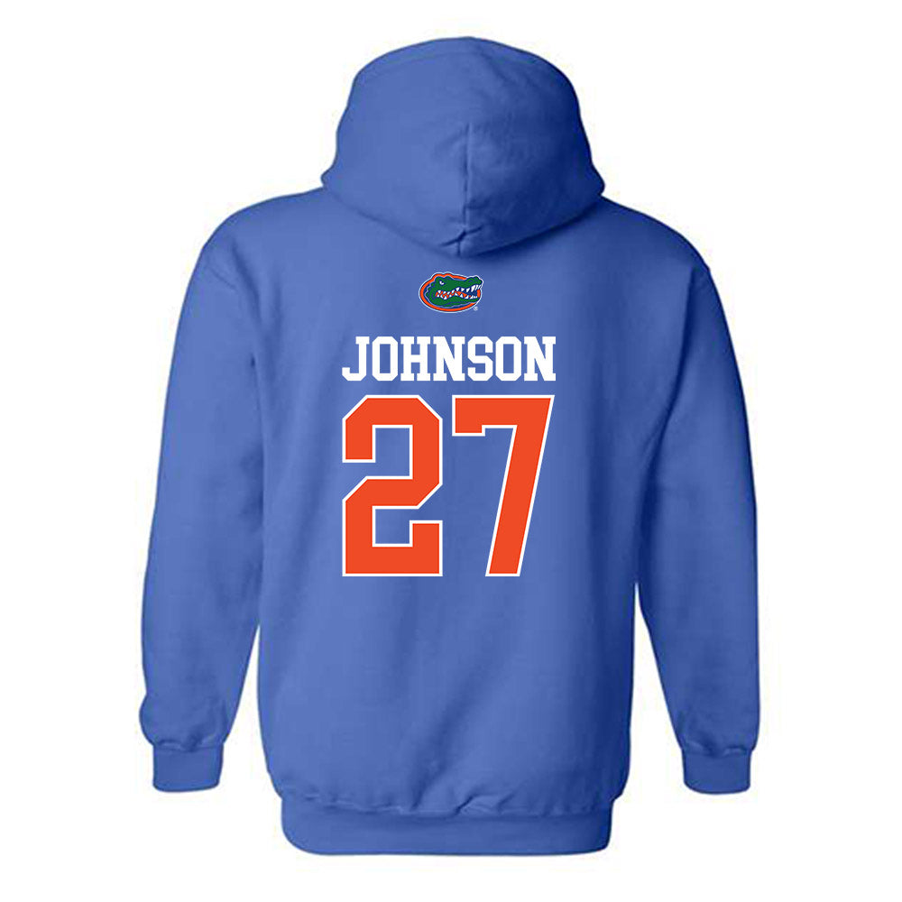 Florida - NCAA Football : Dijon Johnson - Generic Shersey Hooded Sweatshirt-1
