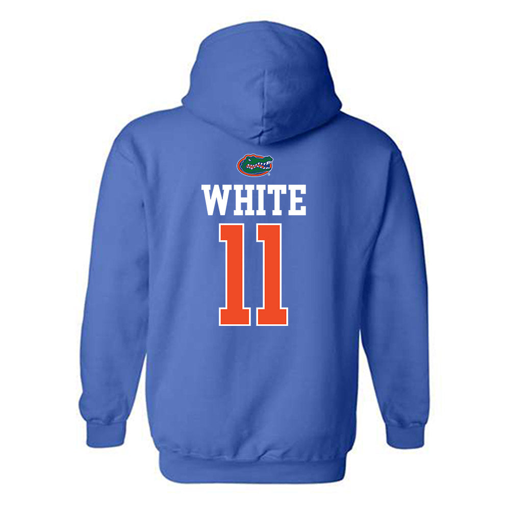 Florida - NCAA Women's Soccer : Sophie White - Generic Shersey Hooded Sweatshirt