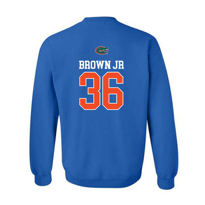 Florida - NCAA Football : Vincent Brown Jr - Generic Shersey Crewneck Sweatshirt-1