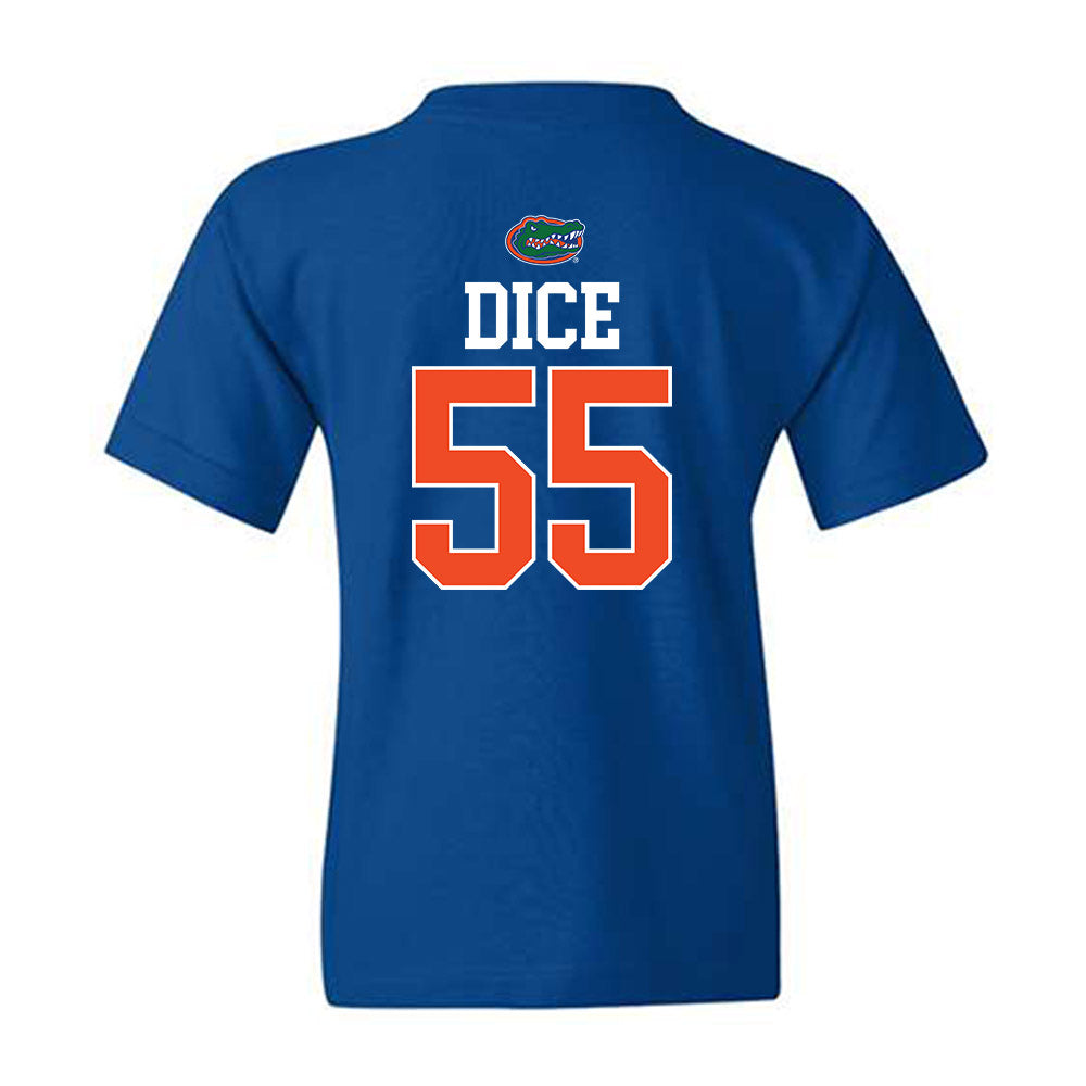 Florida - NCAA Football : Tavaris Dice - Generic Shersey Youth T-Shirt-1