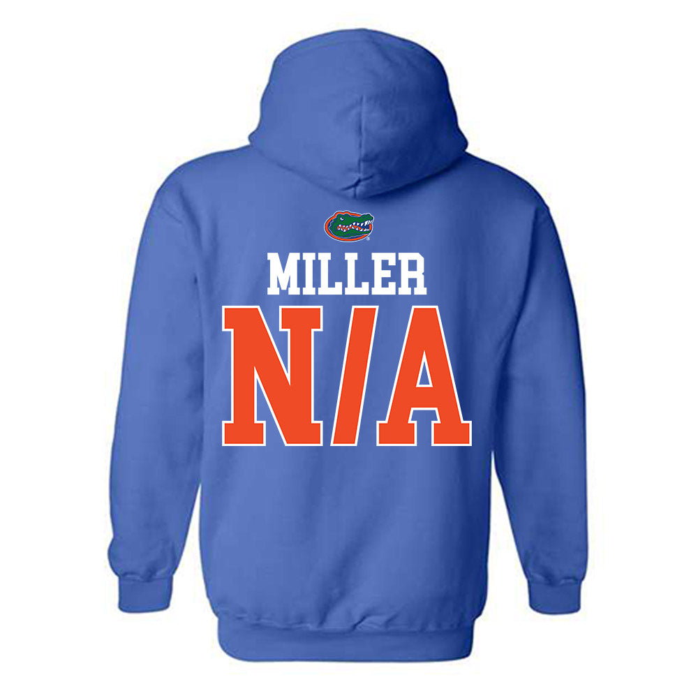 Florida - NCAA Men's Track & Field : Emerson Miller - Generic Shersey Hooded Sweatshirt-1