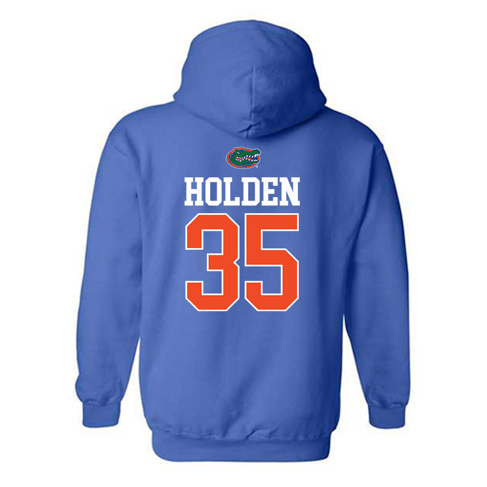 Florida - NCAA Women's Soccer : Lily Holden - Generic Shersey Hooded Sweatshirt-1