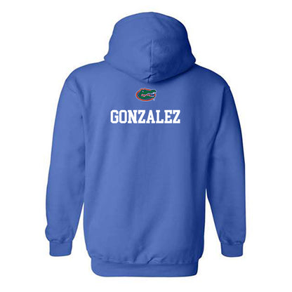 Florida - NCAA Men's Swimming & Diving : Jesus Gonzalez - Generic Shersey Hooded Sweatshirt-1