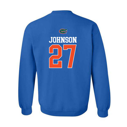 Florida - NCAA Football : Dijon Johnson - Generic Shersey Crewneck Sweatshirt-1
