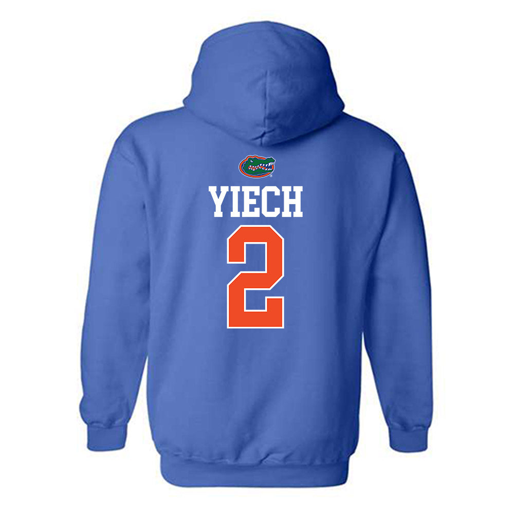 Florida - NCAA Women's Basketball : Nyadieng Yiech - Generic Shersey Hooded Sweatshirt-1