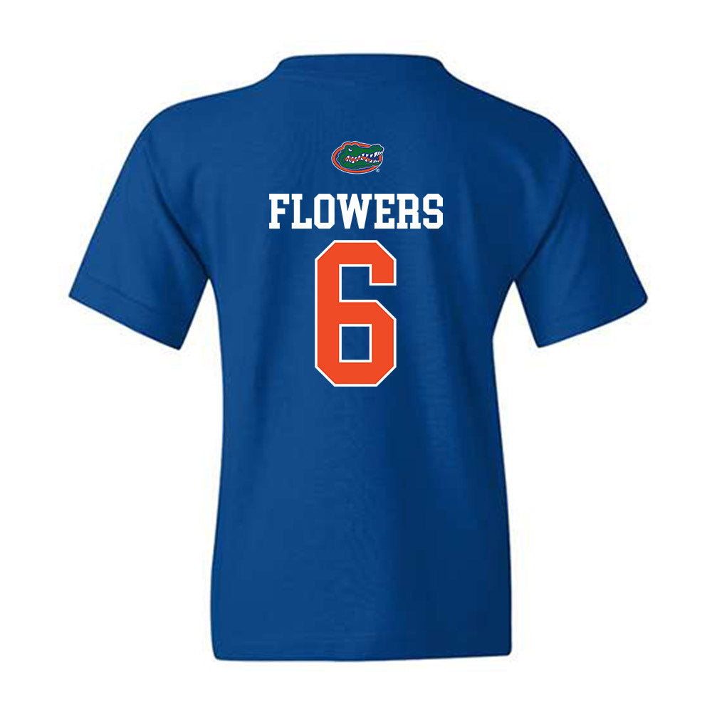 Florida - NCAA Football : Jvari Flowers - Generic Shersey Youth T-Shirt-1