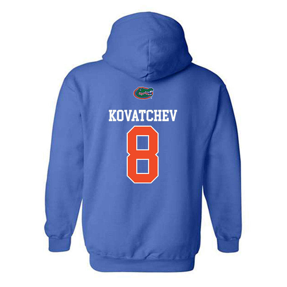 Florida - NCAA Men's Basketball : Alex Kovatchev - Generic Shersey Hooded Sweatshirt-1