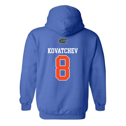 Florida - NCAA Men's Basketball : Alex Kovatchev - Generic Shersey Hooded Sweatshirt-1