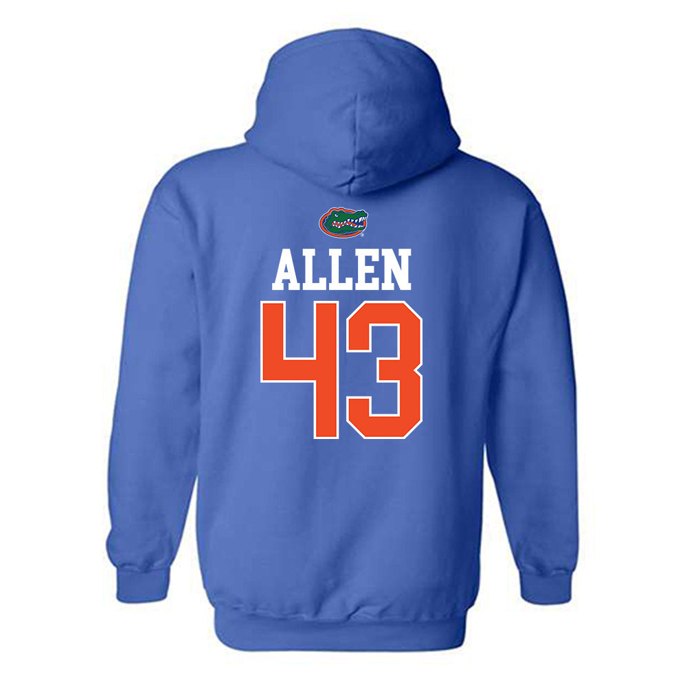 Florida - NCAA Football : Alfonzo Allen - Generic Shersey Hooded Sweatshirt-1