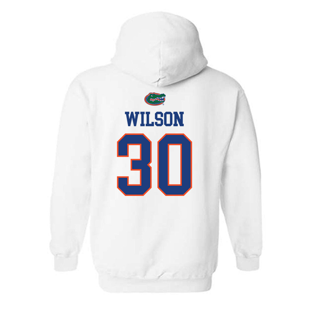Florida - NCAA Women's Lacrosse : Carly Wilson - Sports Shersey Hooded Sweatshirt-1