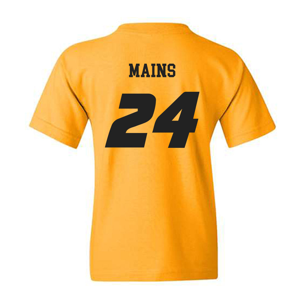 Missouri - NCAA Women's Basketball : Sydney Mains - Sports Shersey Youth T-Shirt-1