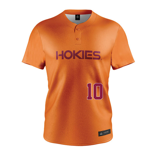 Virginia Tech - NCAA Softball : Addyson Fisher - Orange Jersey-0