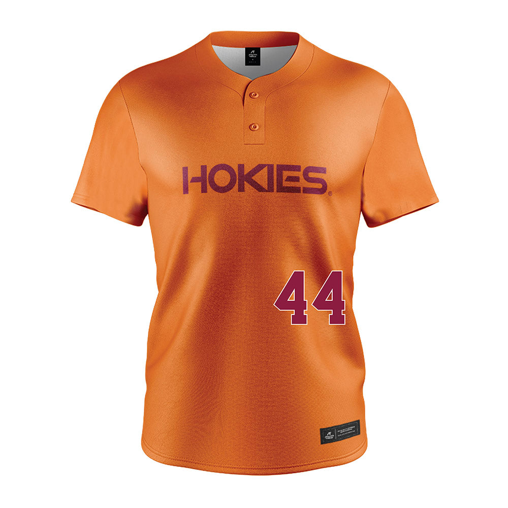  - NCAA Softball : Rachel Castine - Orange Jersey-0