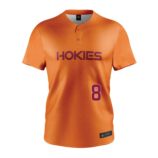 Virginia Tech - NCAA Softball : Avery Layton - Orange Jersey-0