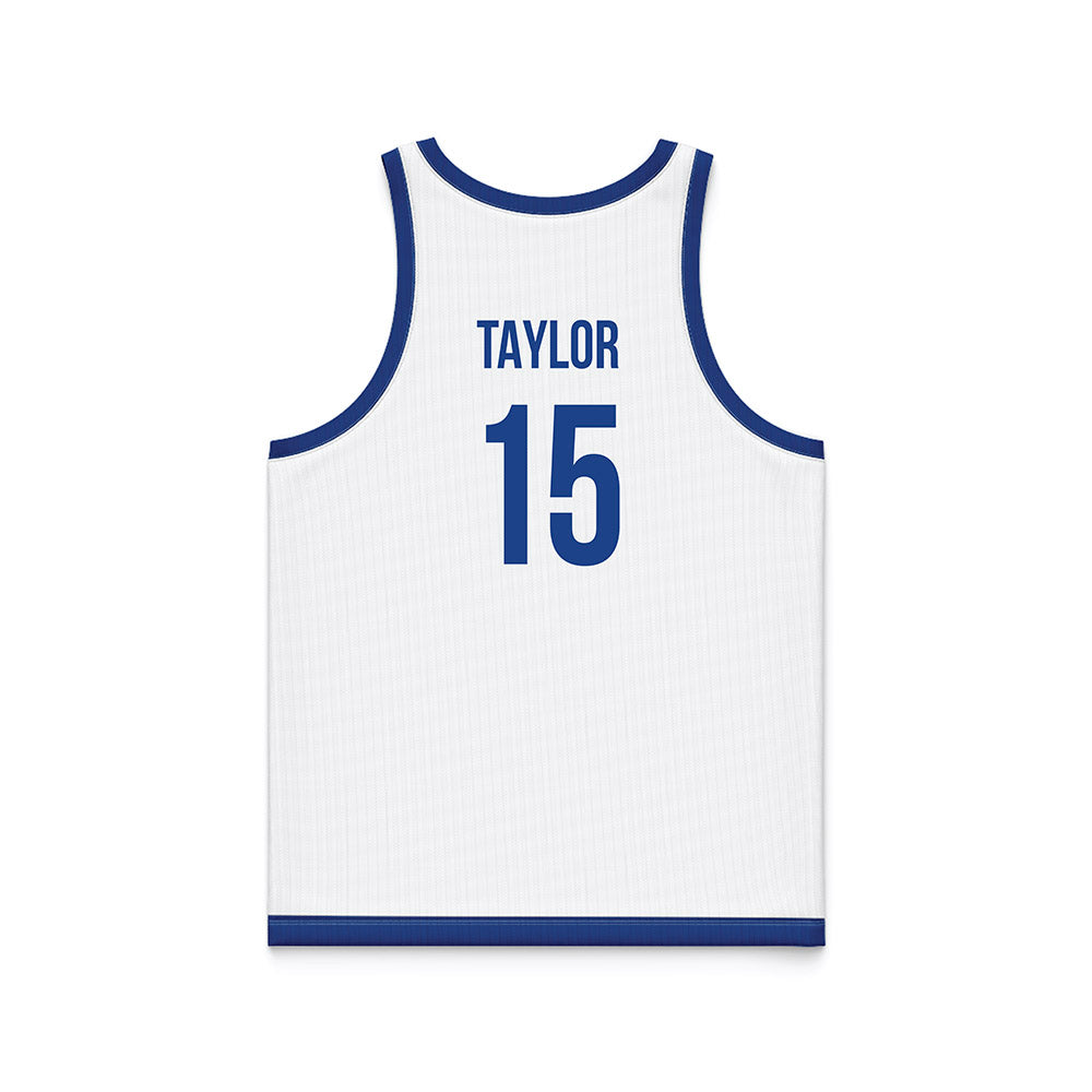 Drake - NCAA Women's Basketball : Maggie Taylor - White Basketball Jersey-1