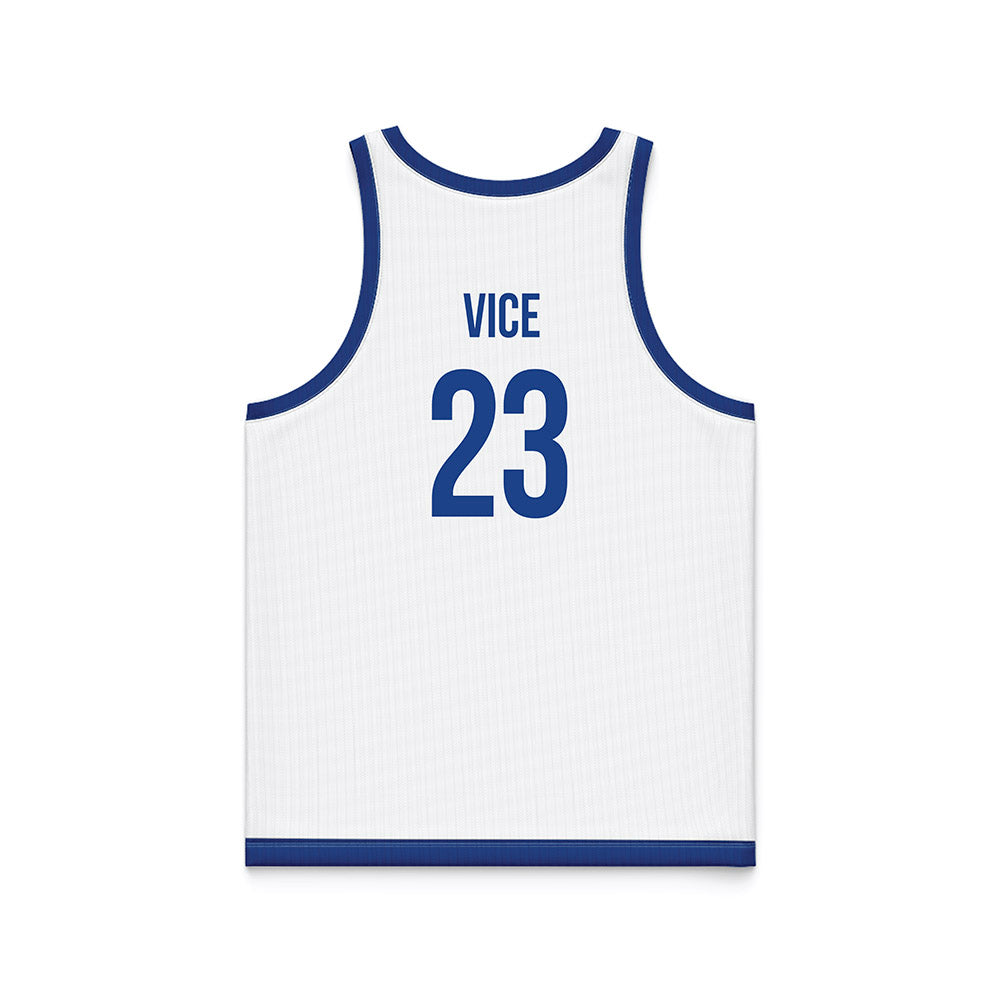 Drake - NCAA Women's Basketball : Quinn Vice - White Basketball Jersey-1