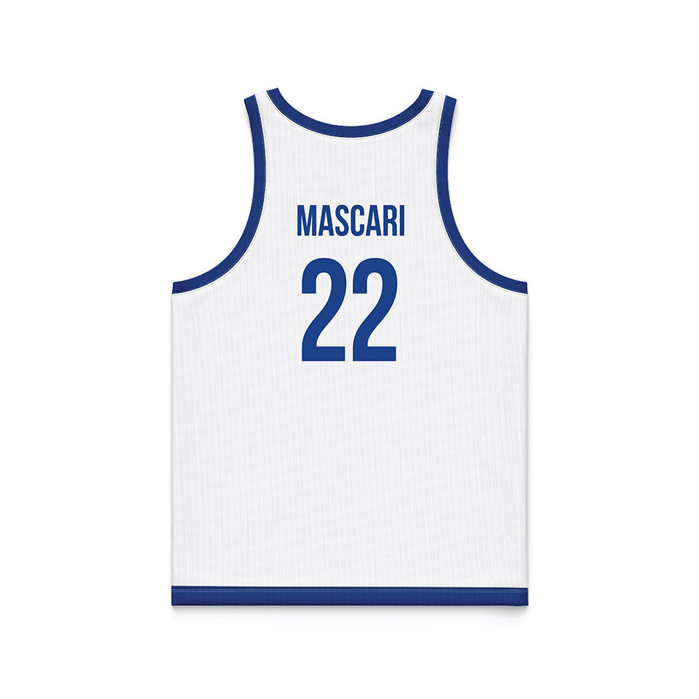 Drake - NCAA Men's Basketball : Mitch Mascari - White Basketball Jersey-1