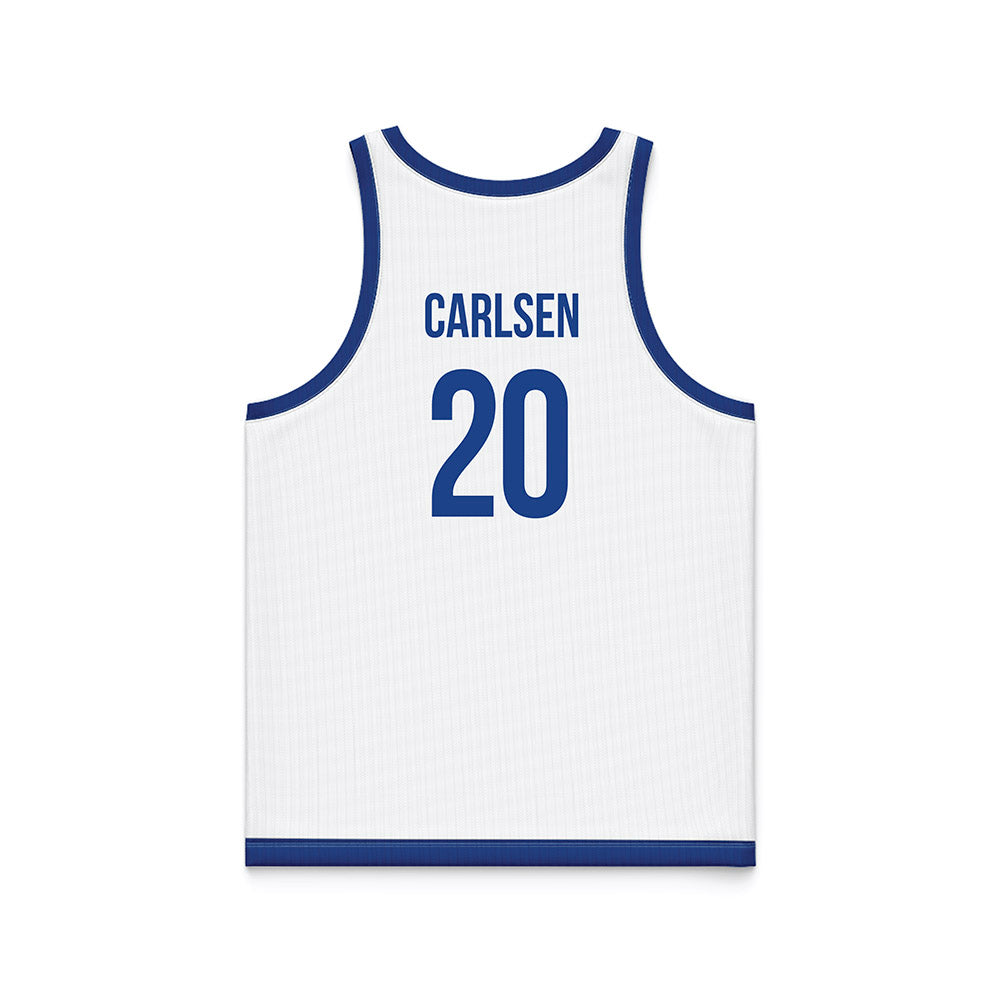 Drake - NCAA Women's Basketball : Lexi Carlsen - White Basketball Jersey-1