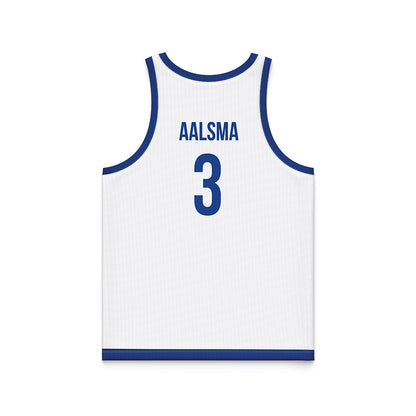 Drake - NCAA Women's Basketball : Abbie Aalsma - White Basketball Jersey-1