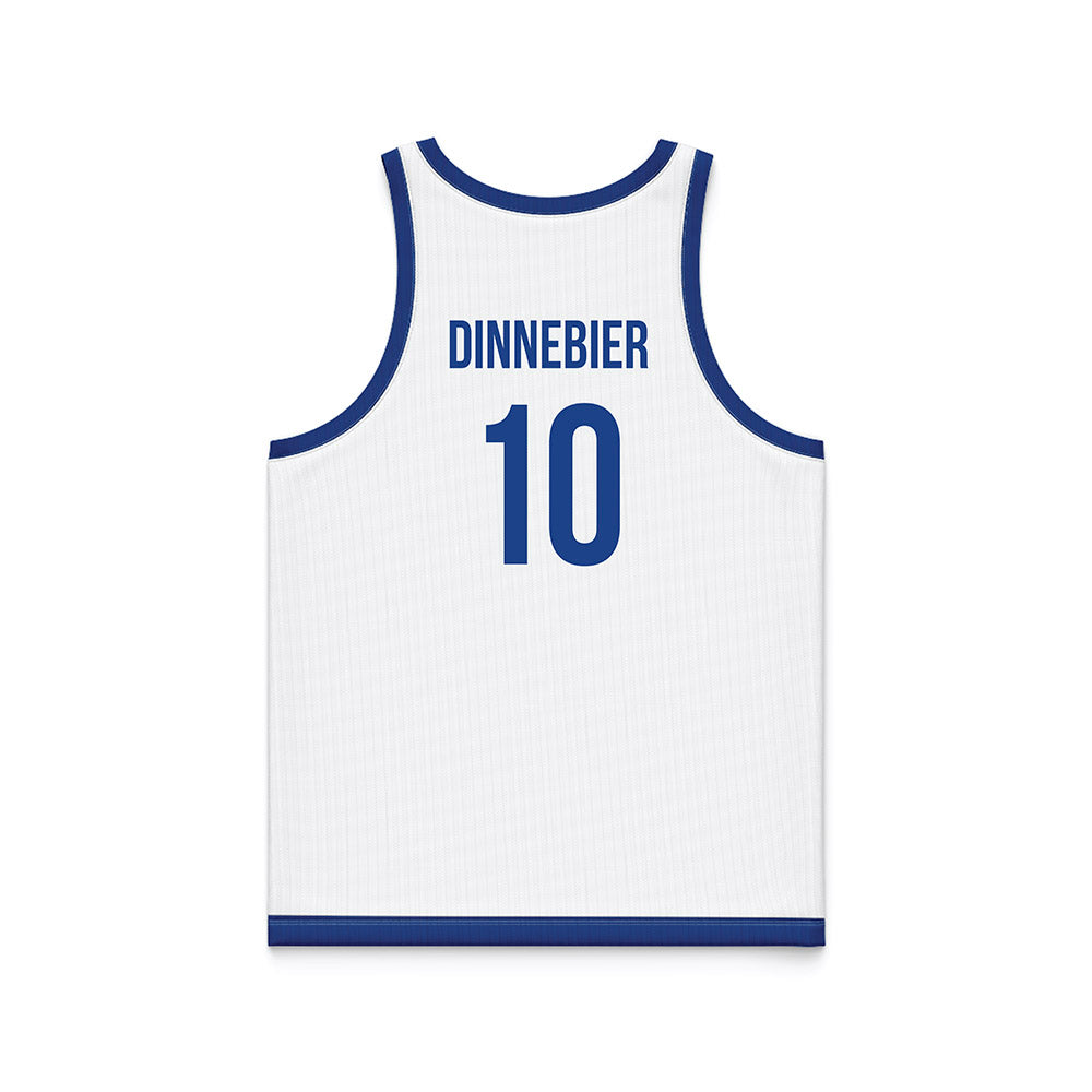 Drake - NCAA Women's Basketball : Katie Dinnebier - White Basketball Jersey