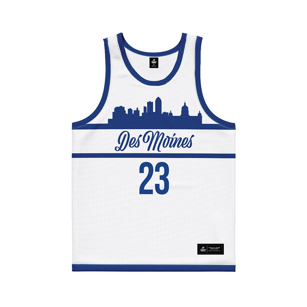 Drake - NCAA Men's Basketball : Isaia Howard - White Basketball Jersey-0