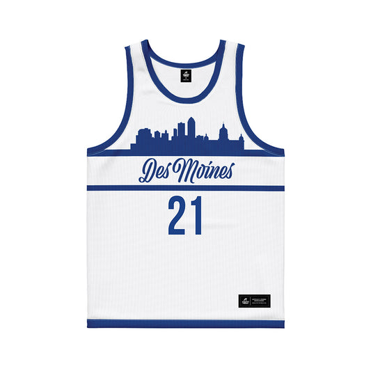 Drake - NCAA Women's Basketball : Ava Hawthorne - White Basketball Jersey