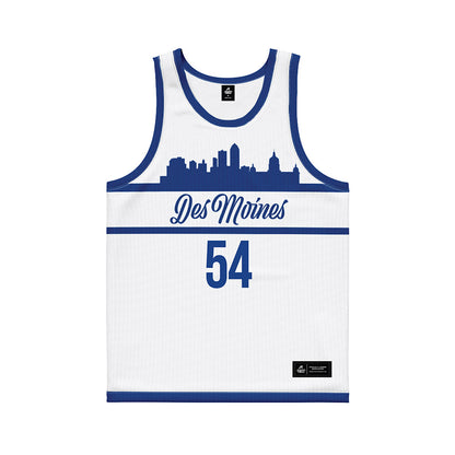 Drake - NCAA Men's Basketball : Daniel Abreu - White Basketball Jersey-0