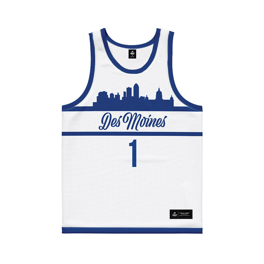 Drake - NCAA Men's Basketball : Owen Larson - White Basketball Jersey-0