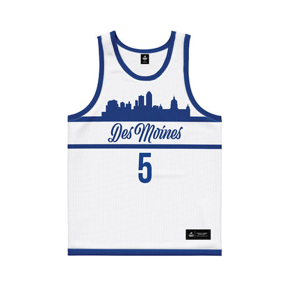 Drake - NCAA Women's Basketball : Mya Crawford - White Basketball Jersey-0