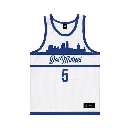 Drake - NCAA Women's Basketball : Mya Crawford - White Basketball Jersey-0