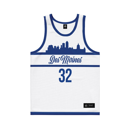 Drake - NCAA Women's Basketball : Courtney Becker - White Basketball Jersey