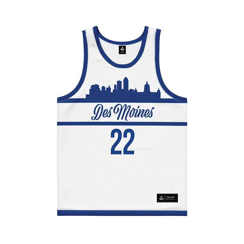 Drake - NCAA Women's Basketball : Brooklin Dailey - White Basketball Jersey