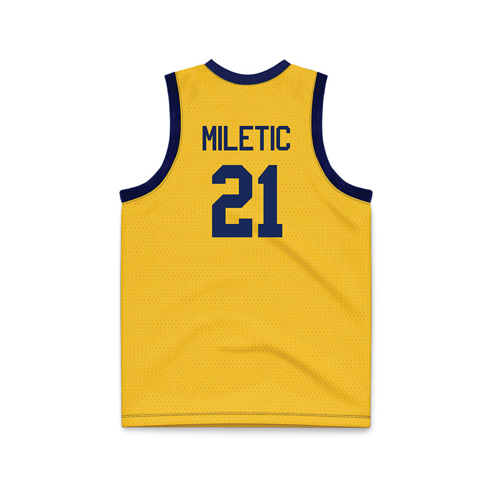 Marquette - NCAA Men's Basketball : Ian Miletic - Basketball Jersey-1