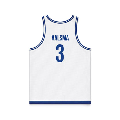 Drake - NCAA Women's Basketball : Abbie Aalsma - White Basketball Jersey-1