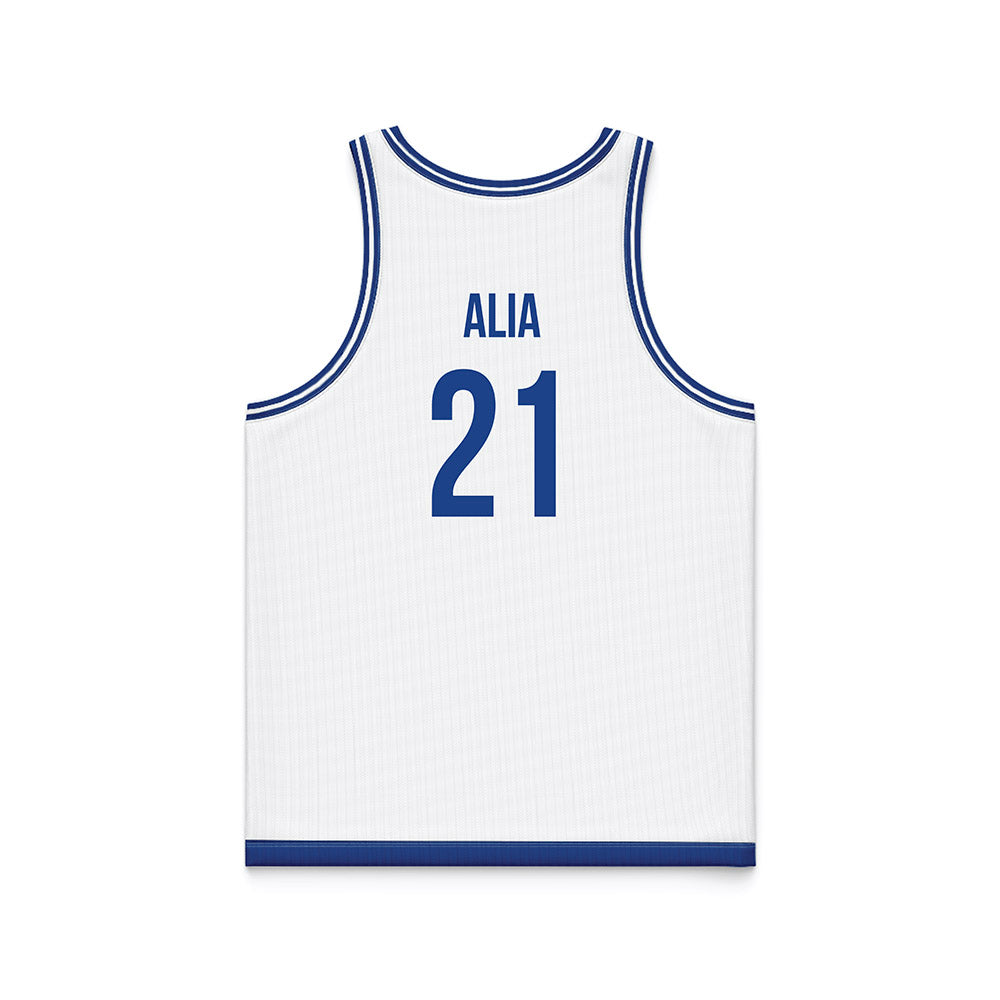Drake - NCAA Men's Basketball : Andrew Alia - White Basketball Jersey-1