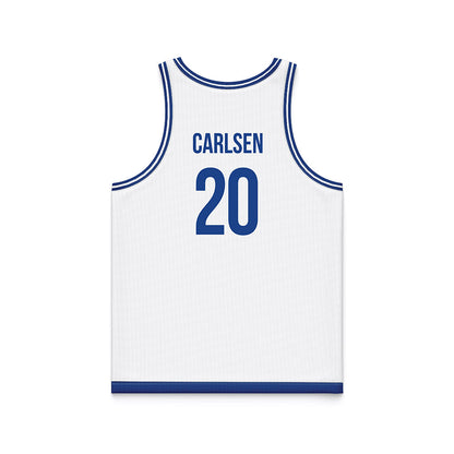 Drake - NCAA Women's Basketball : Lexi Carlsen - White Basketball Jersey-1
