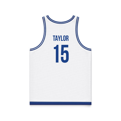 Drake - NCAA Women's Basketball : Maggie Taylor - White Basketball Jersey-1