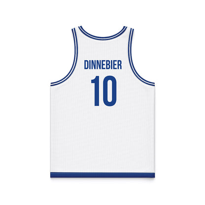 Drake - NCAA Women's Basketball : Katie Dinnebier - White Basketball Jersey