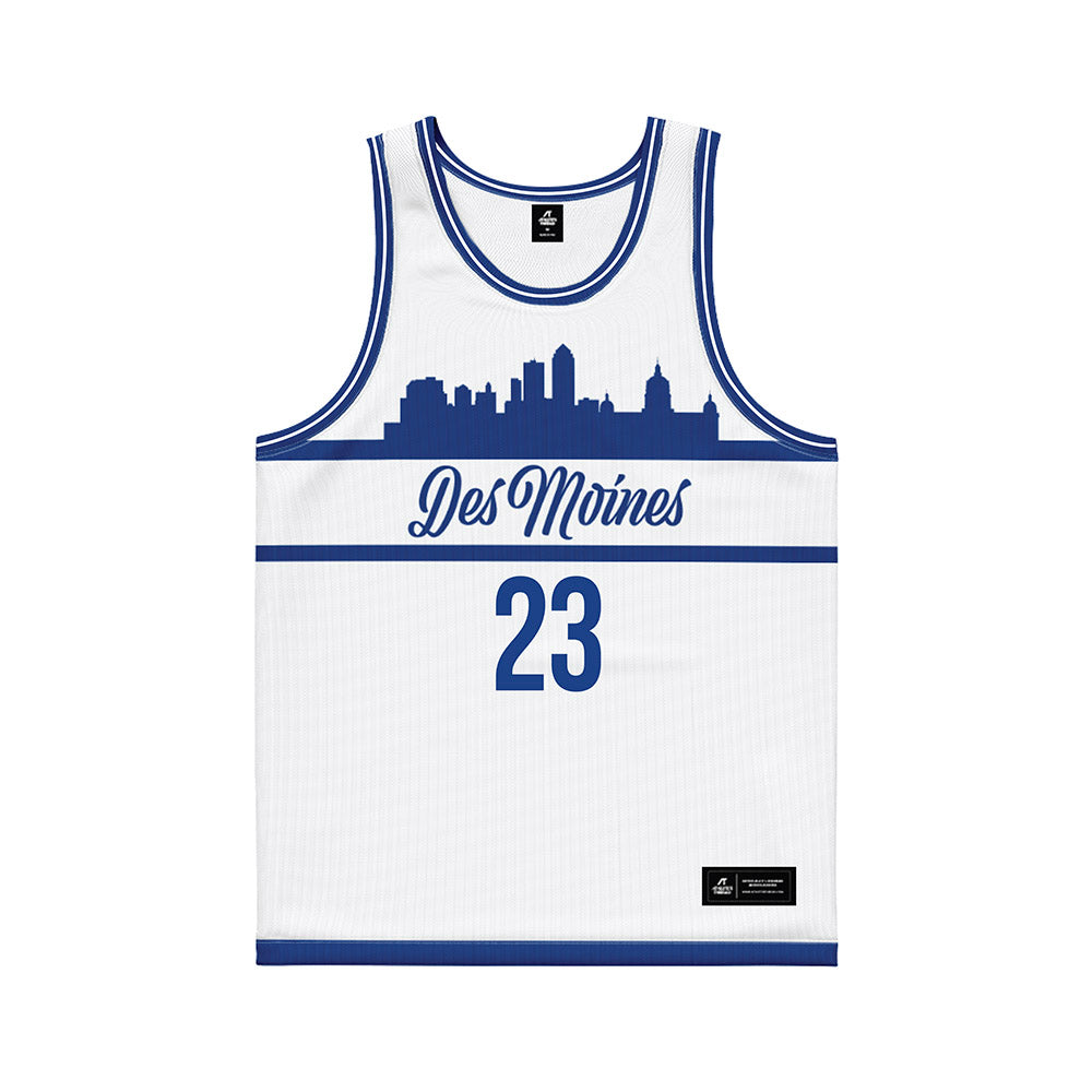 Drake - NCAA Women's Basketball : Quinn Vice - White Basketball Jersey-0