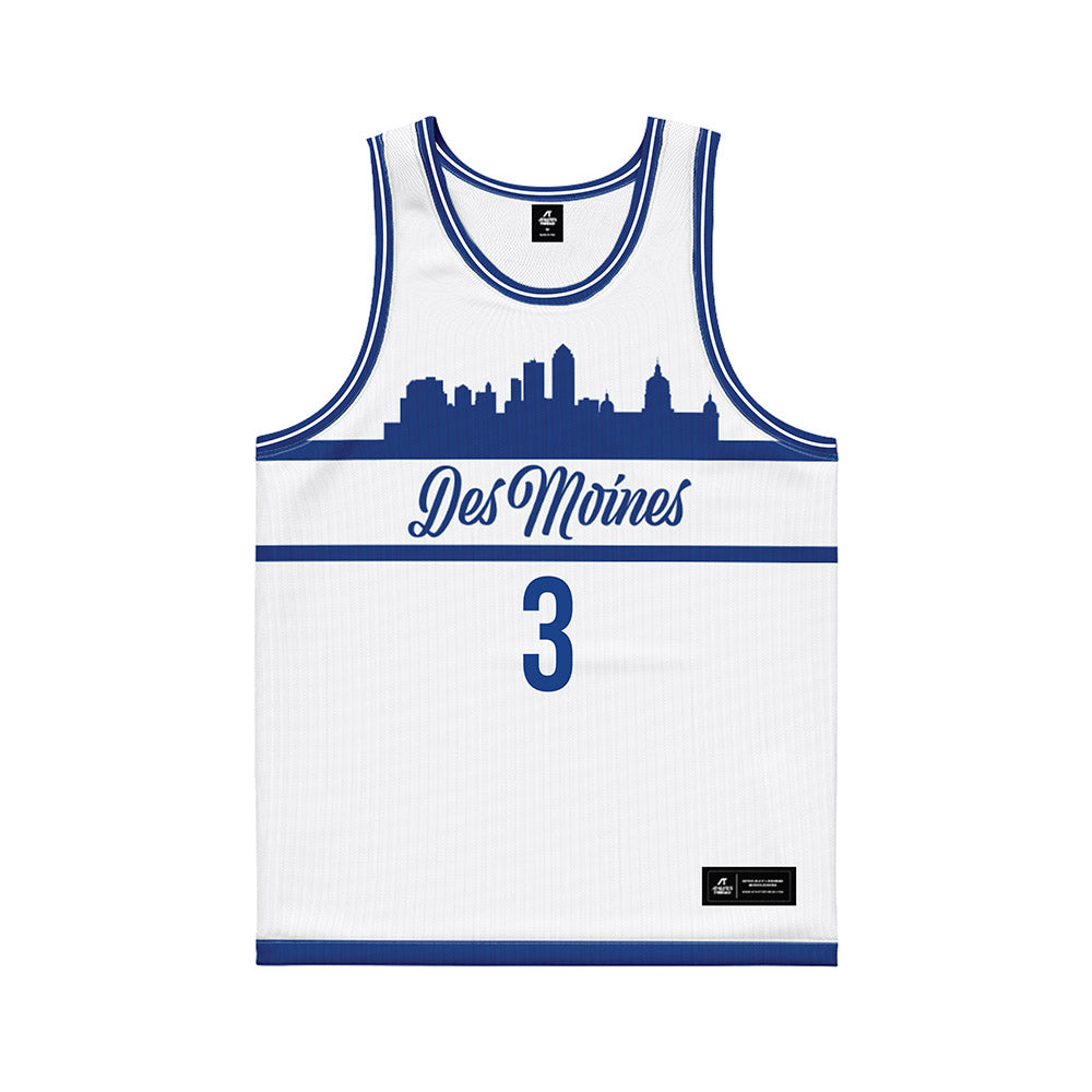 Drake - NCAA Women's Basketball : Abbie Aalsma - White Basketball Jersey-0