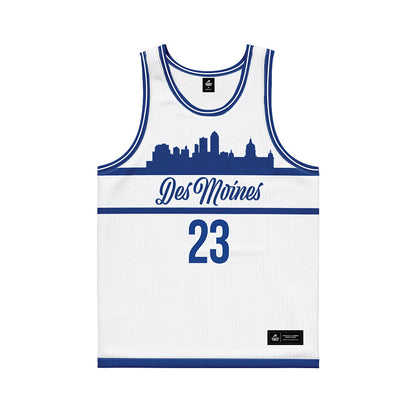 Drake - NCAA Men's Basketball : Isaia Howard - White Basketball Jersey-0