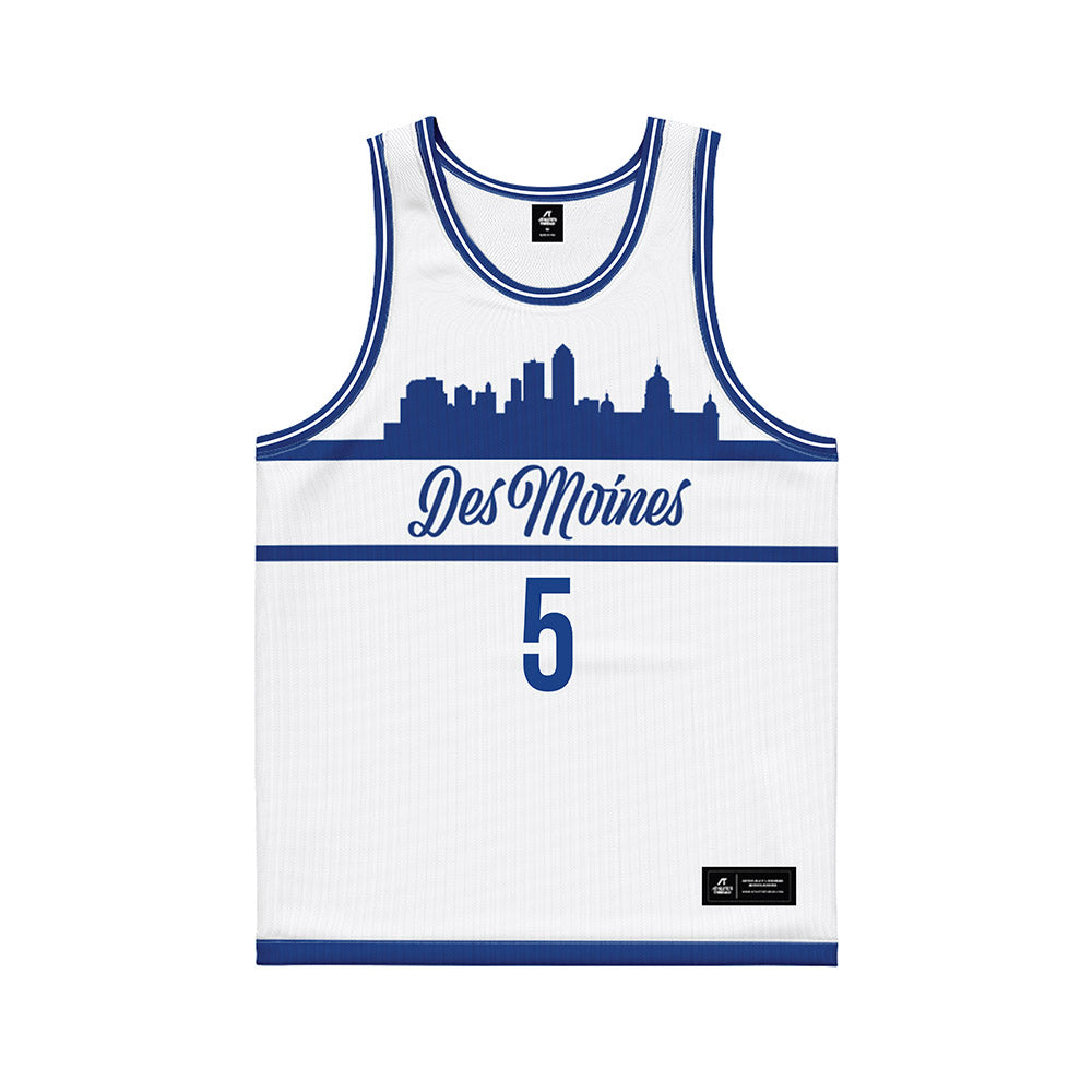 Drake - NCAA Women's Basketball : Mya Crawford - White Basketball Jersey-0