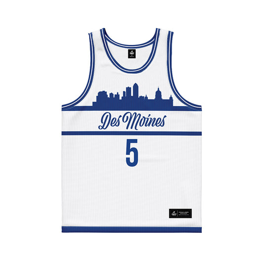 Drake - NCAA Women's Basketball : Mya Crawford - White Basketball Jersey-0