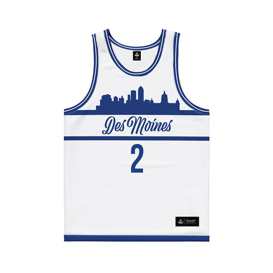 Drake - NCAA Women's Basketball : Grace Knutson - White Basketball Jersey