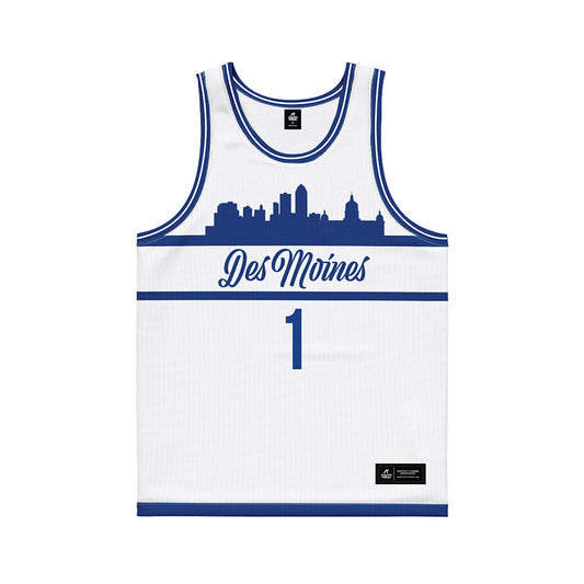 Drake - NCAA Men's Basketball : Owen Larson - White Basketball Jersey-0