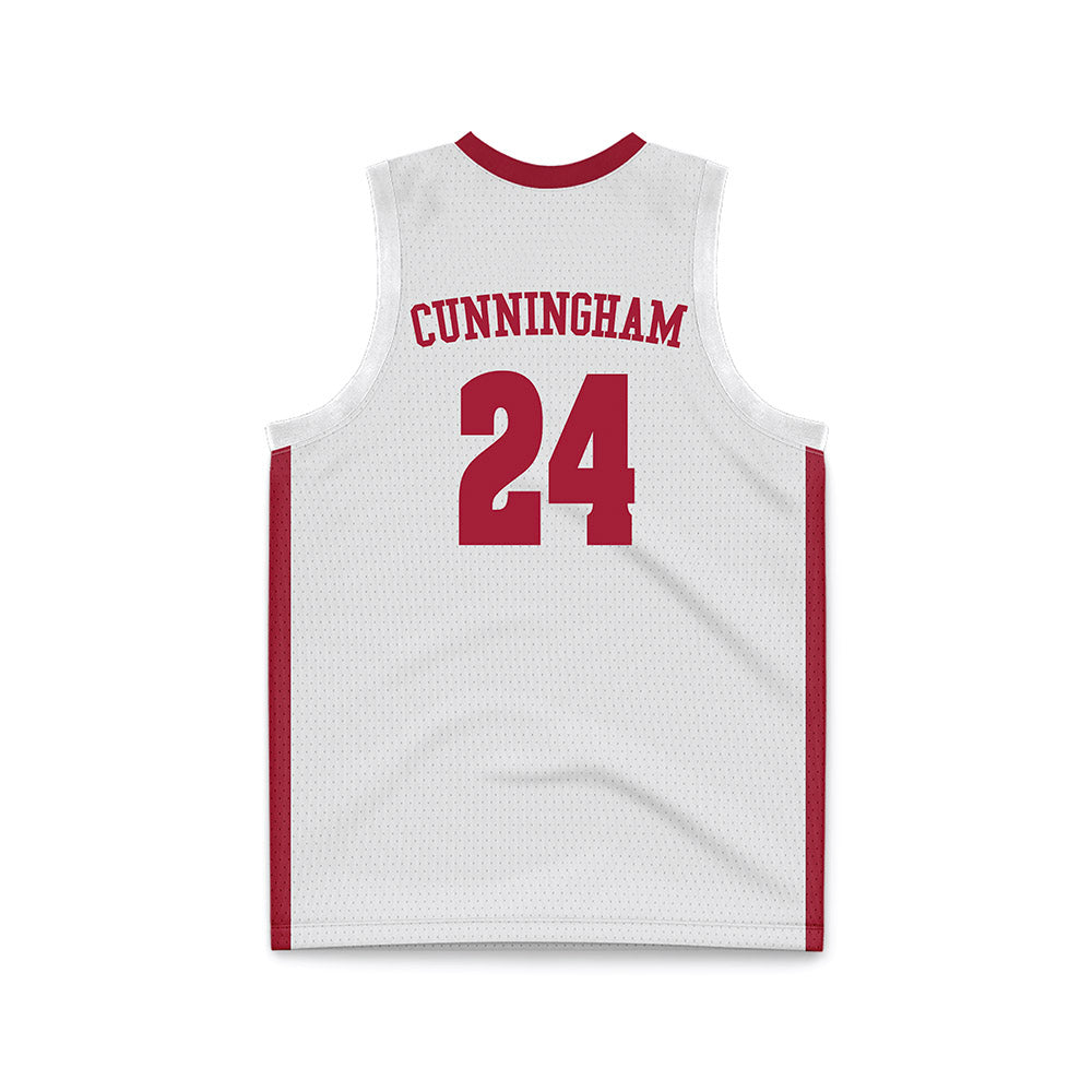 Alabama - NCAA Men's Basketball : Naas Cunningham - White Basketball Jersey